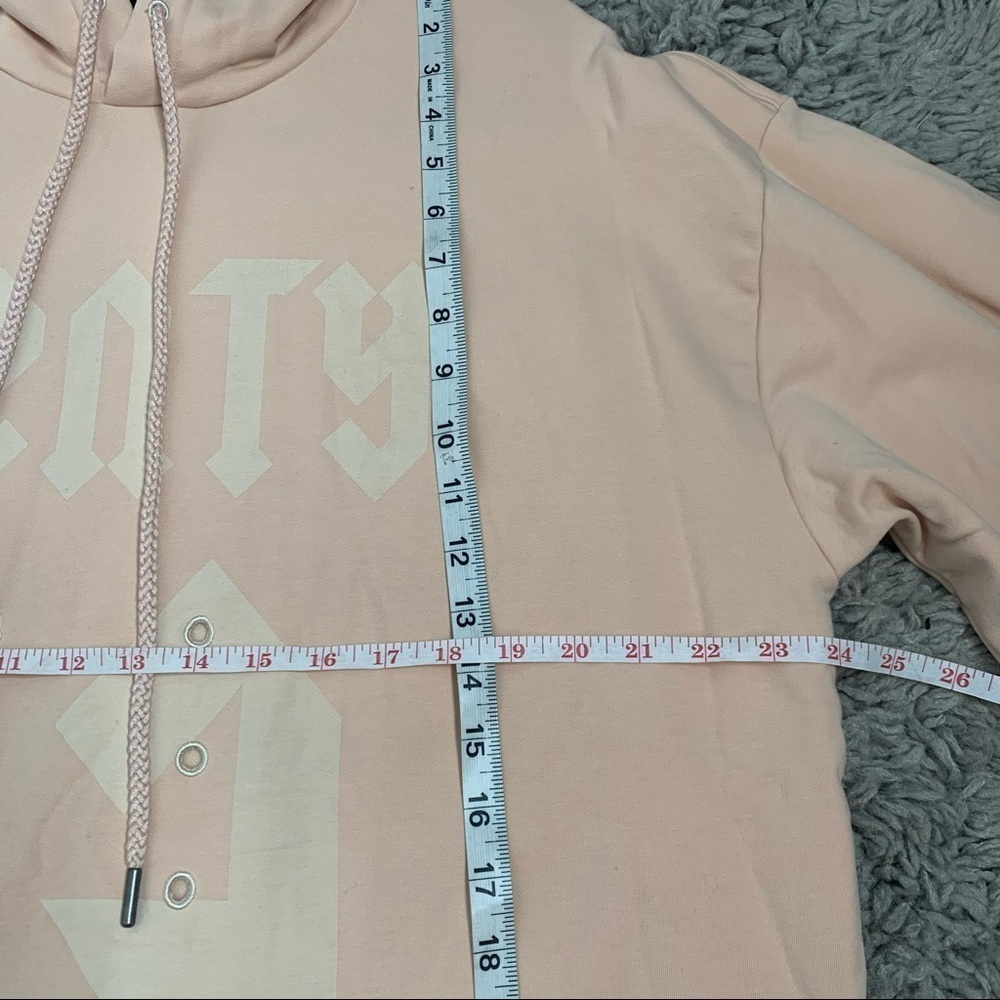 Puma x Fenty Oversized Pink Long Sleeve Graphic Hoody - Picture 16 of 16